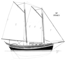 Clipper Pinky Sail Plan